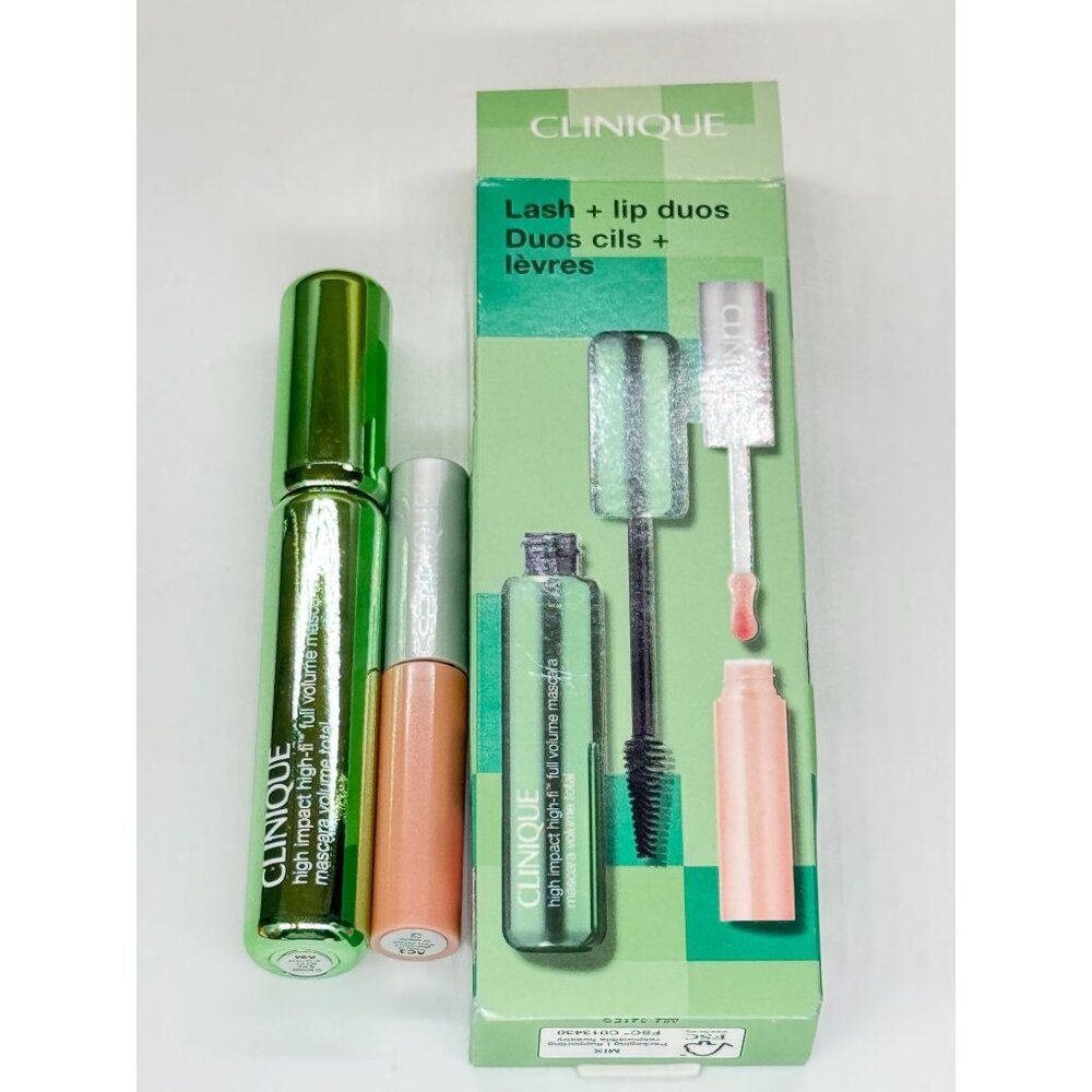 Clinique High Impact High-fi 2 Pcs Gift Set For Women Mascara+lip Duos
